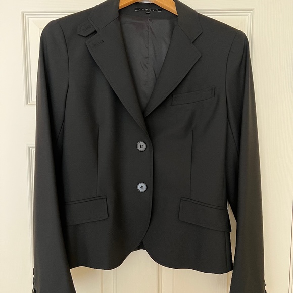 Theory Blazer Black, Wool Size 10 - Picture 1 of 11